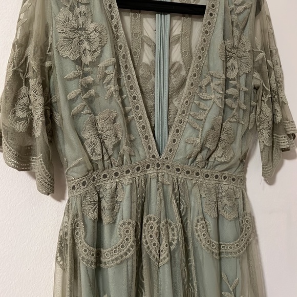 Lace romper deep v boho spring - Picture 4 of 4